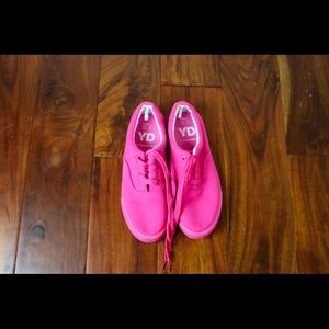 Hot pink sneakers